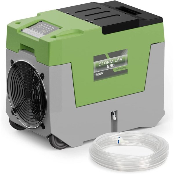 Alorair 180 PPD COMMERCIAL DEHUMIDIFIER WITH PUMP, 28 GALLONS BLUE/GREEN Storm LGR 850-Green